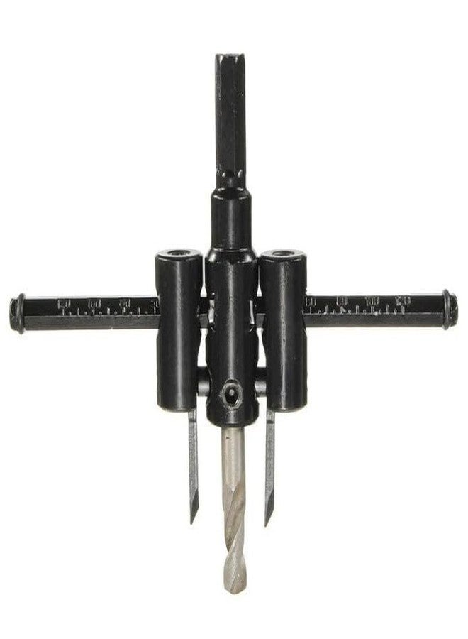 DIY Crafts Adjustable Circle Hole Saw Drill Bit Cutter - Alloy Steel, 30-120mm Cutting Range Metal Wood Circle Cutter Kit Hole Saw Drill Bit 30mm-120mm Adjustable DIY Craft Tool (1) - Image 4